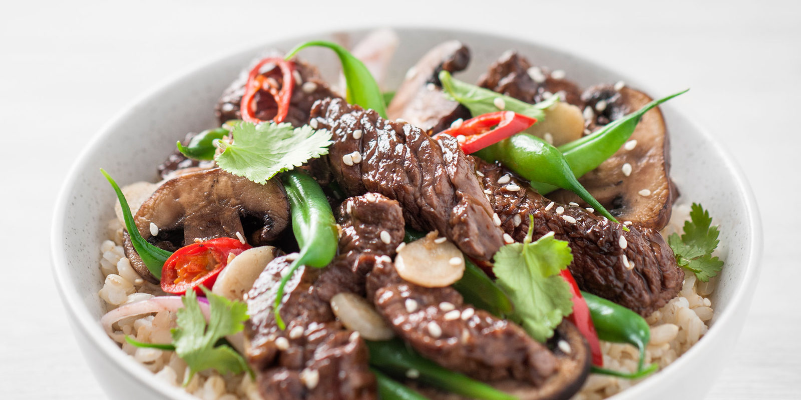KROO Steak, Green Bean & Mushroom Stir Fry
