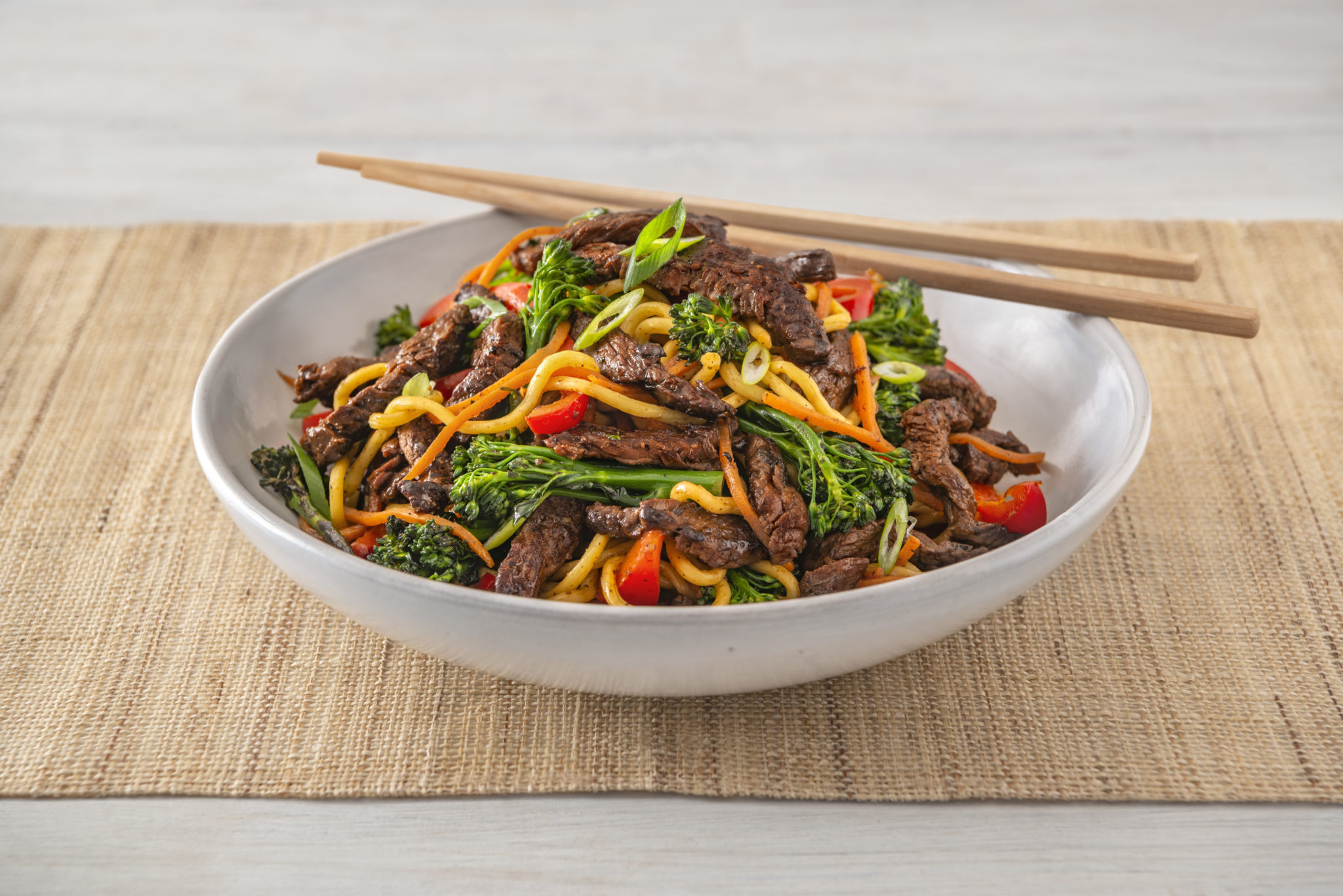 KROO Kangaroo & Broccolini Noodle Stir Fry