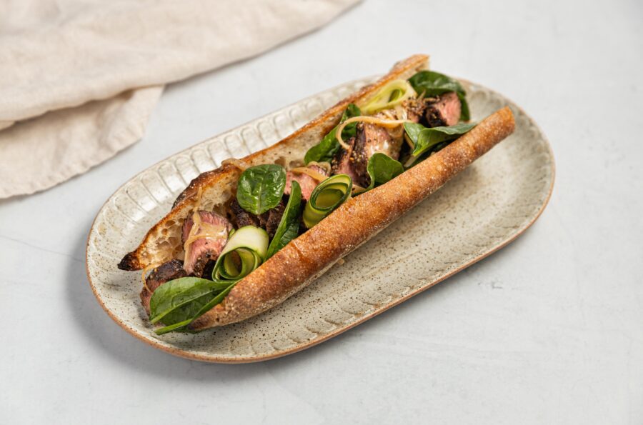 Pepper Kangaroo Fillet Sandwhich